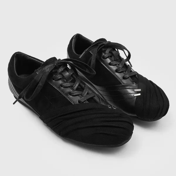 Maison Margiela Tabi Split-Toe Black Suede and Leather Sneakers - 1