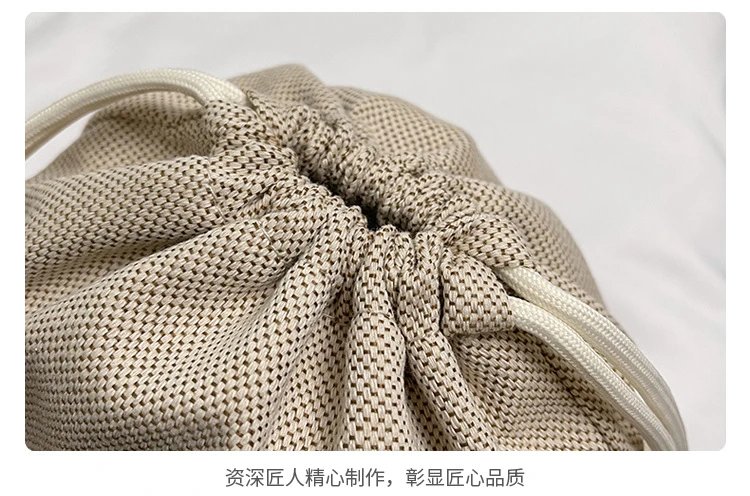 Saint Laurent Monogram Bucket Bag Tan Leather Handbag - 6