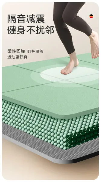 Design Foldable Yoga Mat Gray Activewear - 10