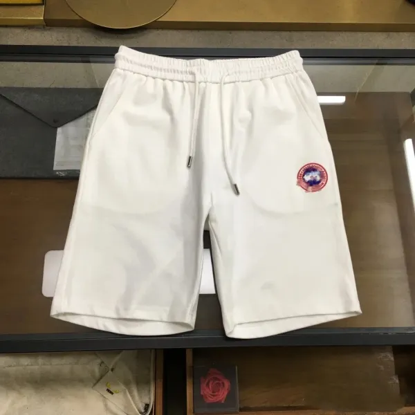 Canada Goose Logo Patch Shorts White - 1