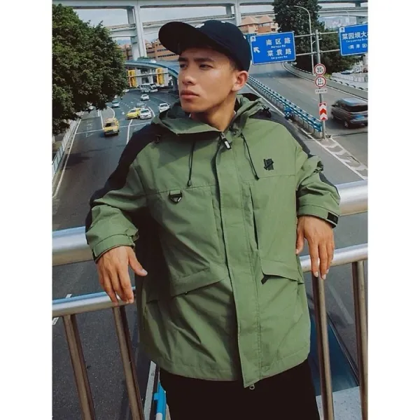 Design UNDEFEATED Field Jacket Olive Green and Black Outerwear - 6