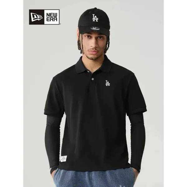 New Era MLB Team Polo Black / Gray / White Polo Tops Polo - 5