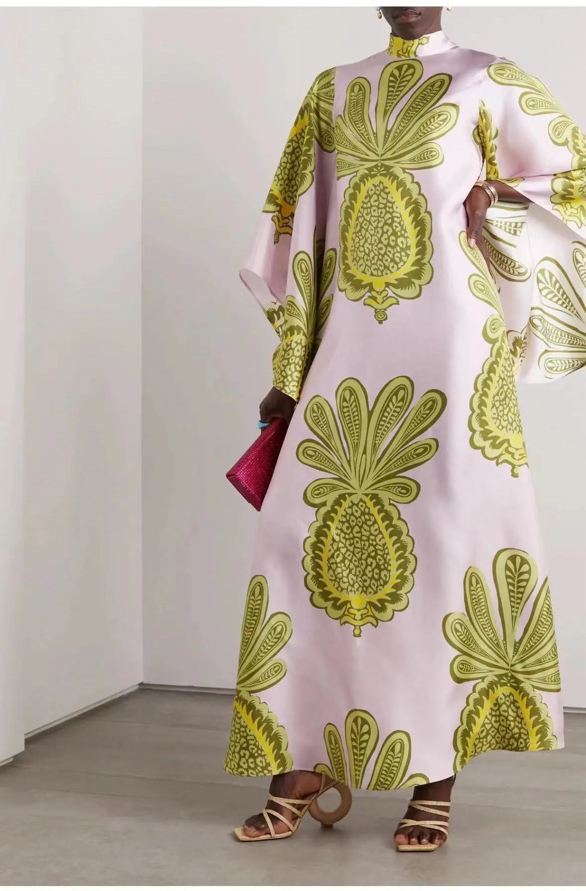 Versace Printed Kaftan Dress Multicolor - 17