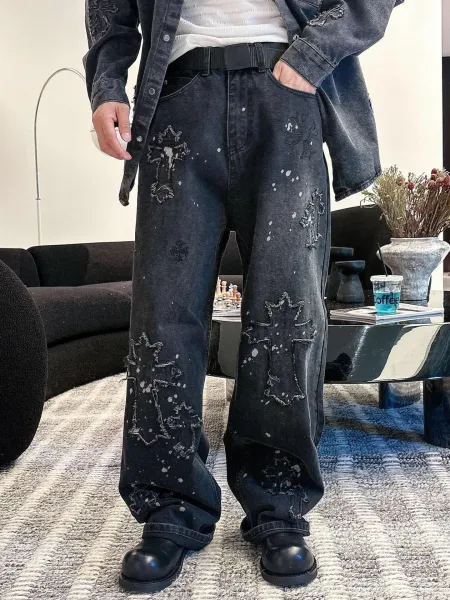 Chrome Hearts Cross-Embellished Black Sweatpants - 7