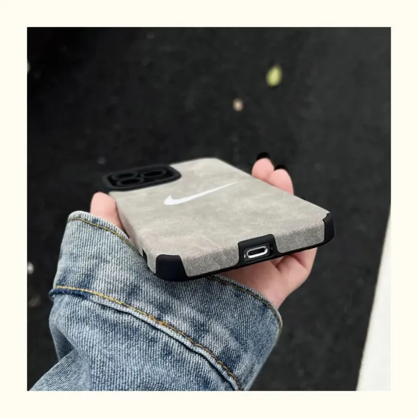 Nike Swoosh Velvet Case Deep Charcoal Phone Case - 8