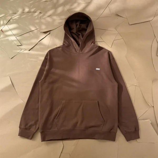 Design Minimalist Brown Hoodie - 1