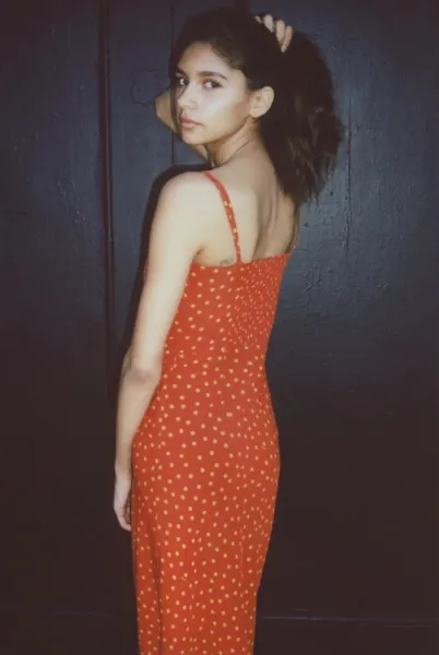 Design Polka Dot Spaghetti Strap Mini Dress Black - 52
