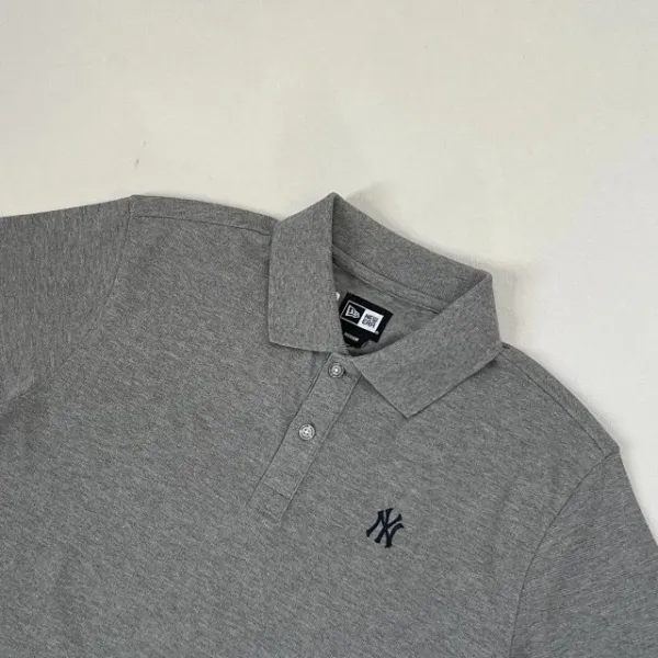 New Era MLB Team Polo Black / Gray / White Polo Tops Polo - 19