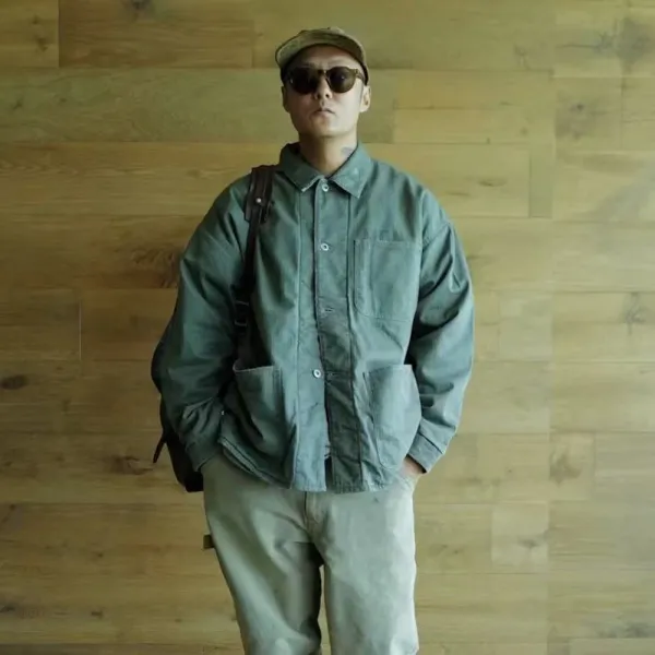 Design MDNS Workwear Jacket Army Green Outerwear - 9