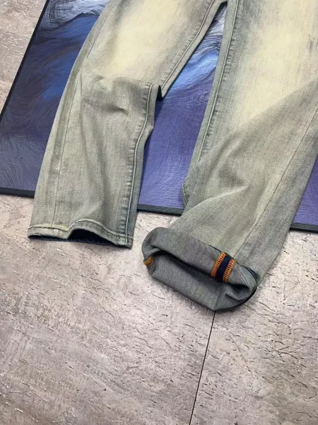 Chrome Hearts Distressed Washed Denim Jeans - 4