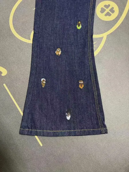 Louis Vuitton Embellished Flared Jeans Navy - 6