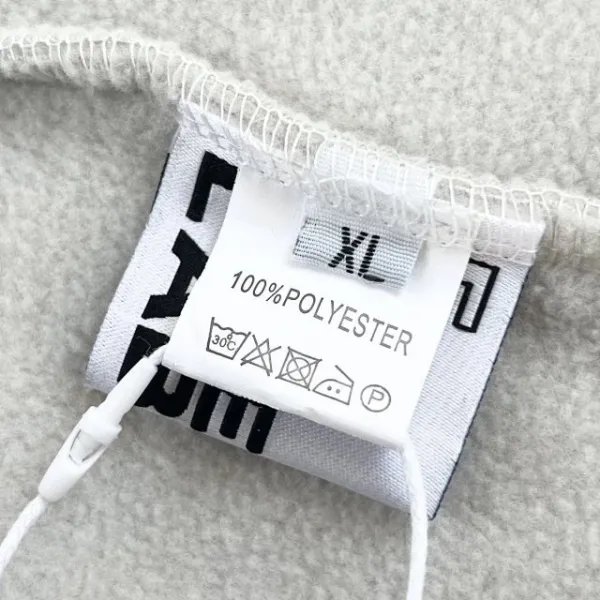 Design Fleece Cropped Hoodie White - 25