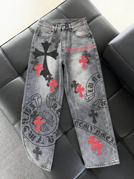 Chrome Hearts Cross-Embellished Black Sweatpants - 21