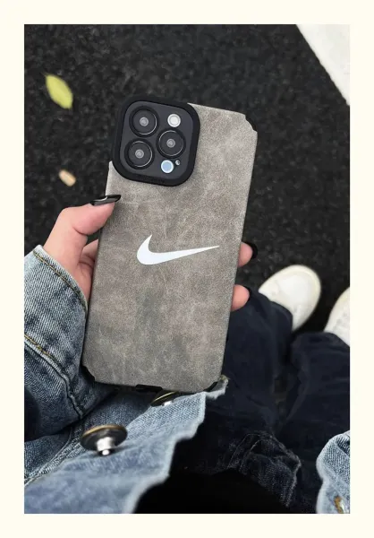 Nike Swoosh Velvet Case Deep Charcoal Phone Case - 10