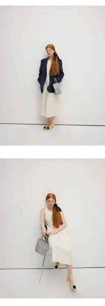 Design Sleeveless Linen Dress in Off-White, Beige, Black - 17