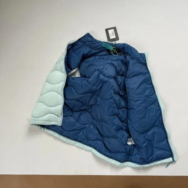 Arc'teryx Helium Down Collection Vest Light Blue with Lime Pocket Outerwear.vest - 12