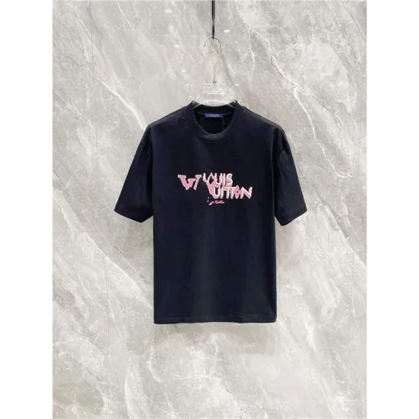 Louis Vuitton Graphic Print Black T-Shirt - 1