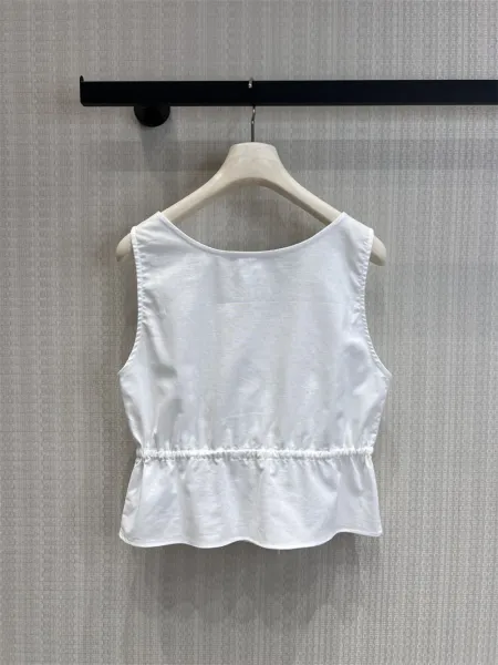 Design Ruffled Pocket Shorts White - 29