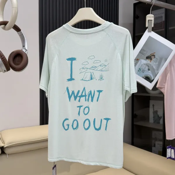 Design Graphic Print Yellow T-Shirt - 26