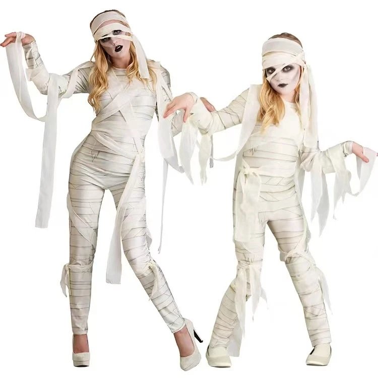 Mummy Costume White Beige Horror Halloween Costume