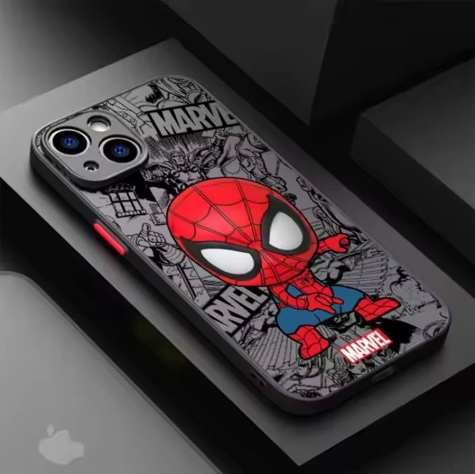 Marvel Spider-Man Groot Gray Comic Print Phone Case