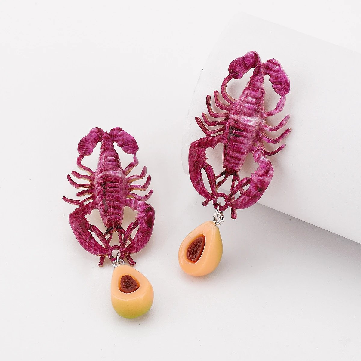 Design Fish Charm Drop Earrings Gold Silver Multicolor Jewelry - 39