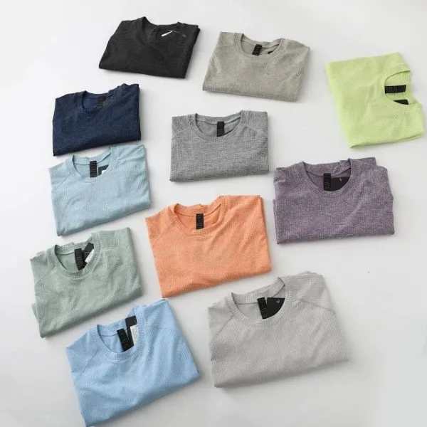 Design Textured Performance T-Shirt Gray - 21