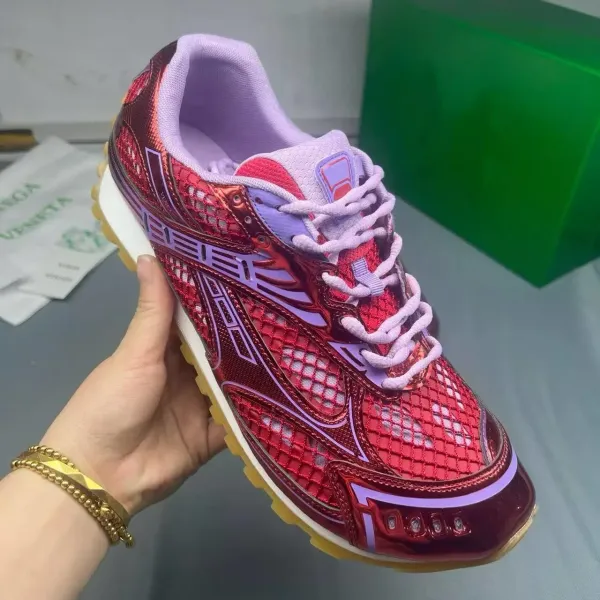 Asics Gel-Kayano 20 Metallic Red Purple Mesh Running Shoes - 1