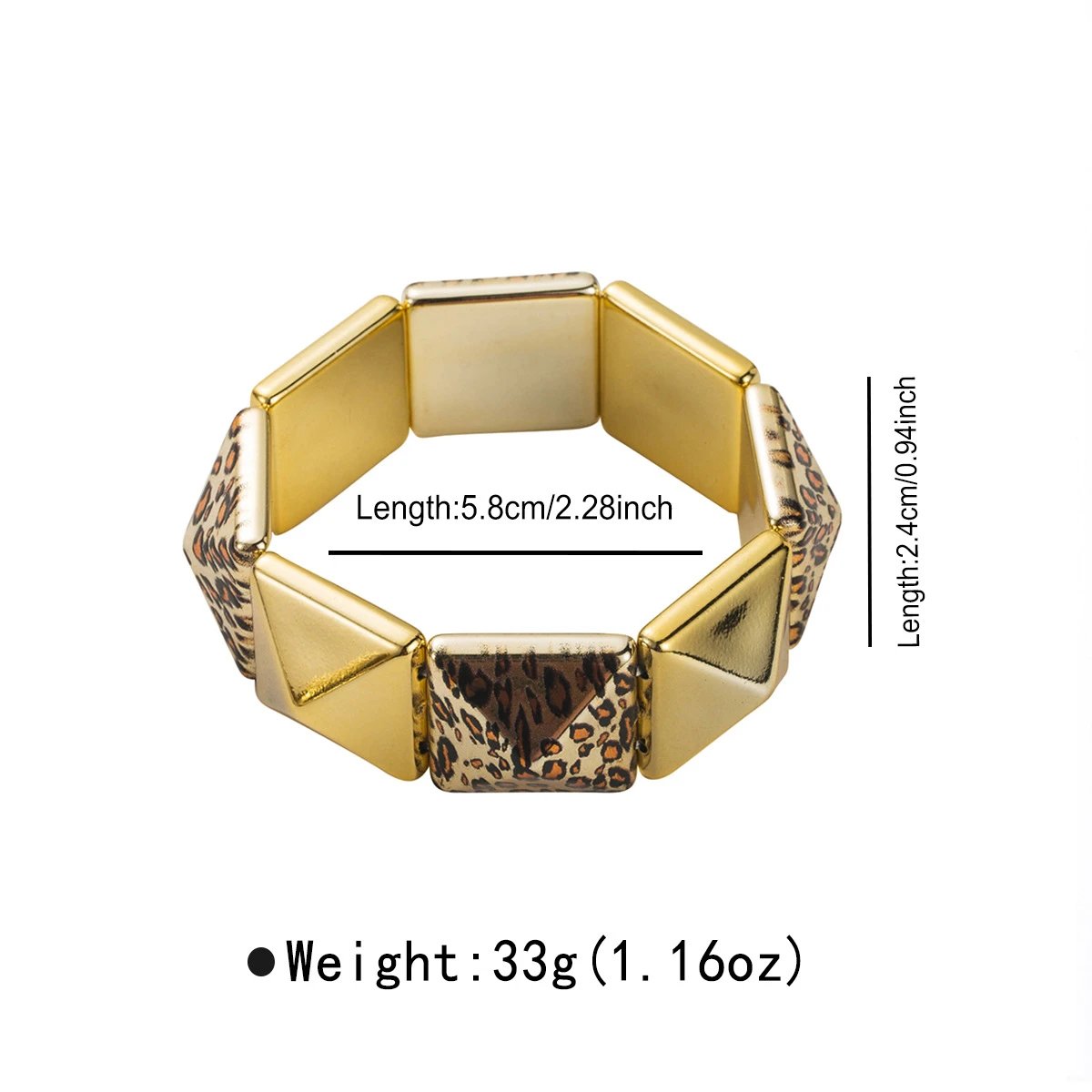 B3469 Leopard Triangle Print