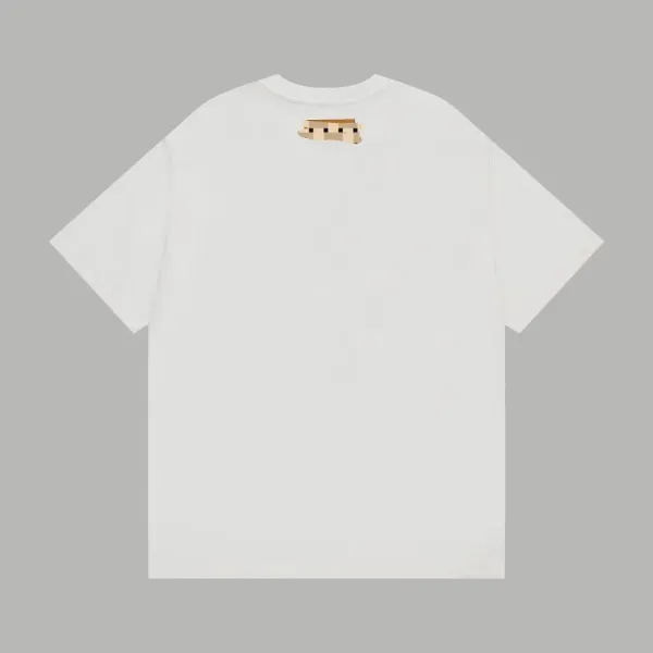 Design Abstract Graphic Print White T-Shirt - 7