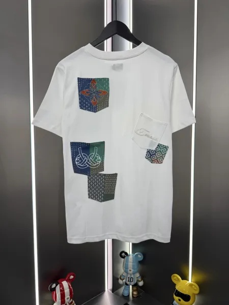Human Made Patchwork Pocket T-Shirt White - 1