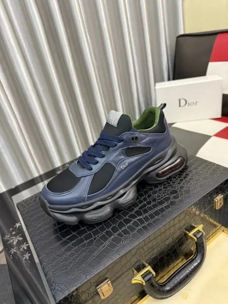 Dior B23 Low Black Gray Chunky Sneakers - 3