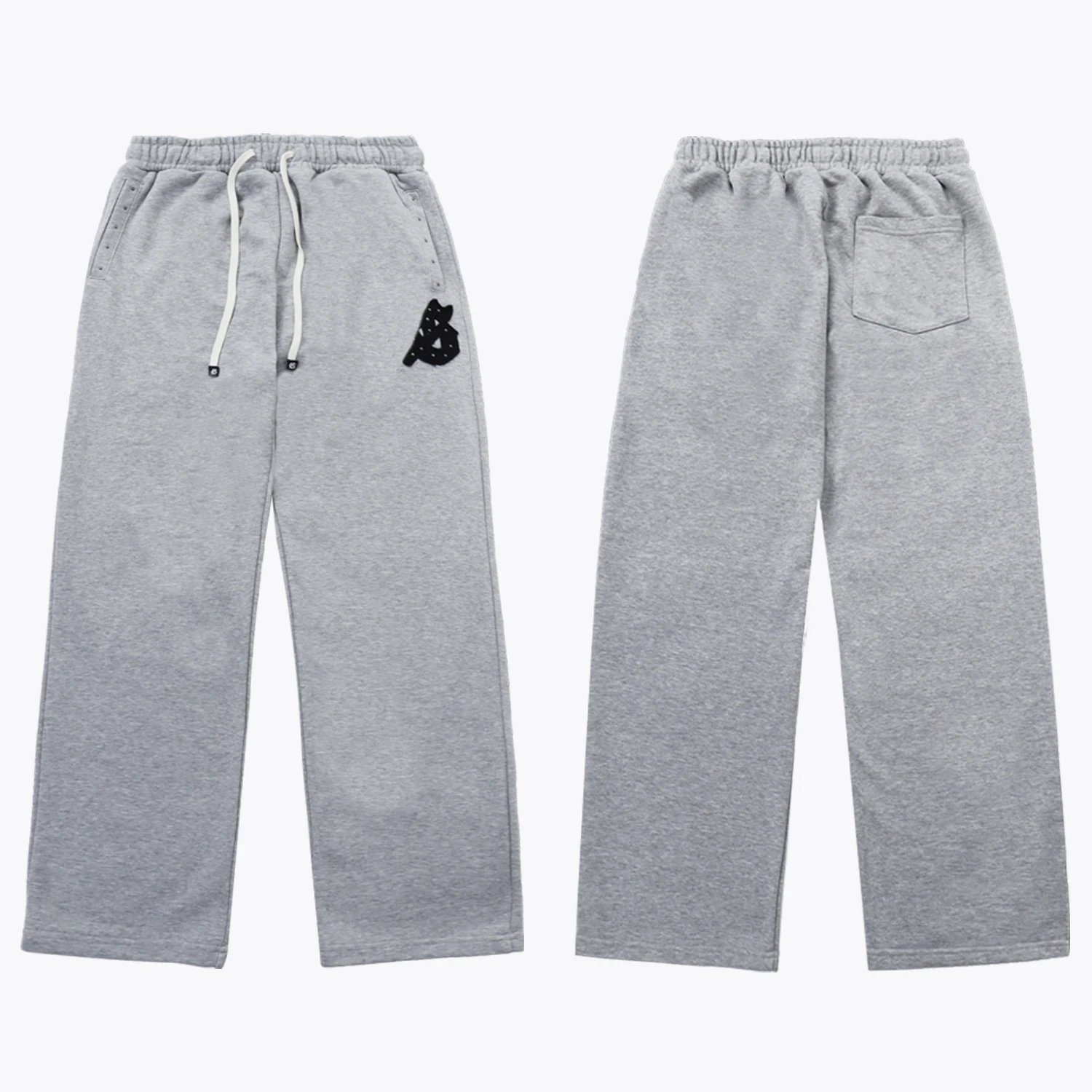 Design Wide-Leg Sweatpants Black - 24