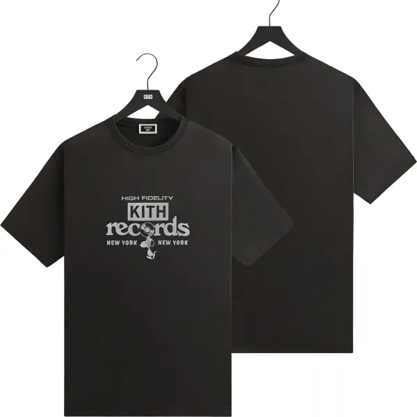Kith x New York Rangers Logo T-Shirt Black - 5