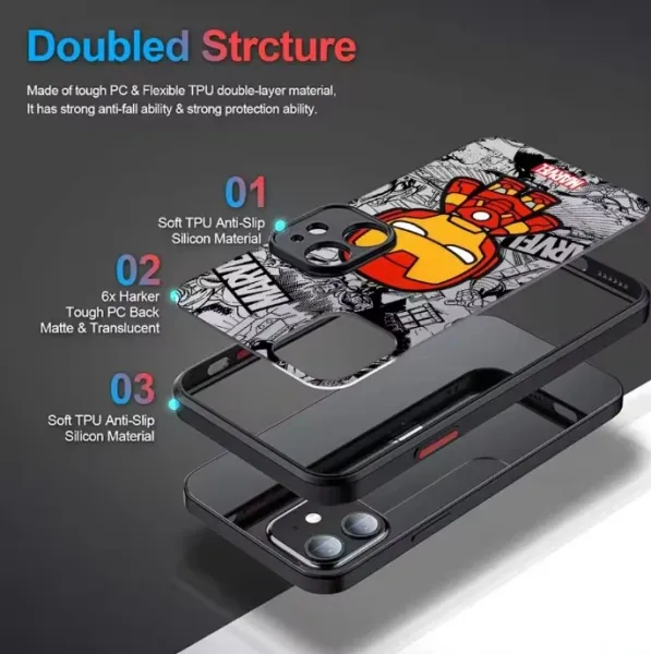 Design Marvel x Groot Cartoon Illustration Phone Case for iPhone Phone Case - 11