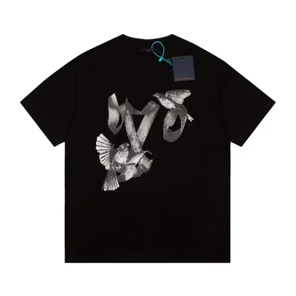 Off-White Bird Motif Graphic T-Shirt Black - 1