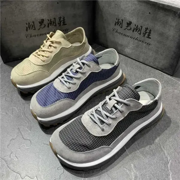 Design Chaonanchaoxie Grid Mesh Sneakers Gray Sneakers - 6
