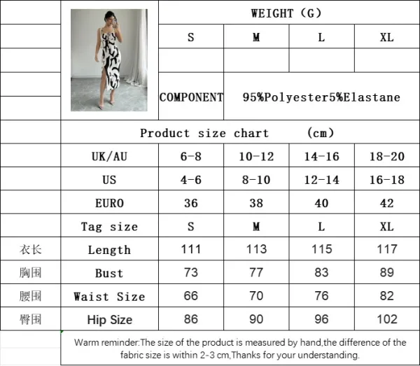 Design Abstract Print Slit Midi Dress in Black and White - 7