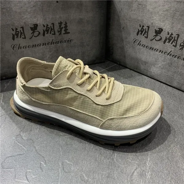 Design Chaonanchaoxie Grid Mesh Sneakers Gray Sneakers - 9