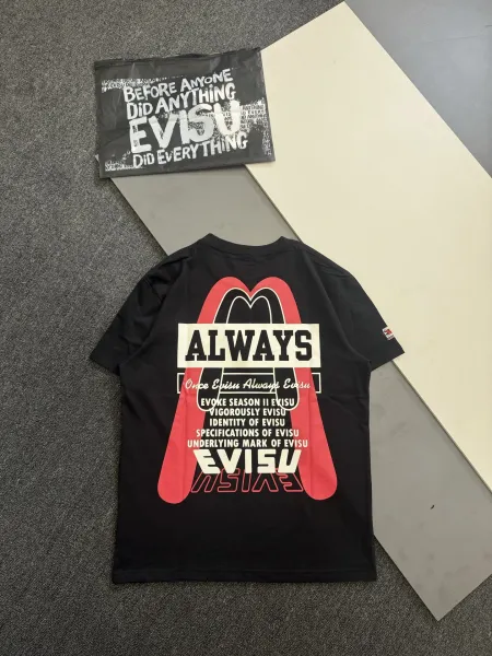 Evisu Craft With Pride Graphic Pocket T-Shirt Black - 26
