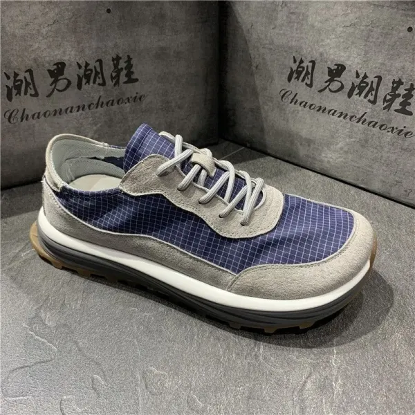 Design Chaonanchaoxie Grid Mesh Sneakers Gray Sneakers - 12