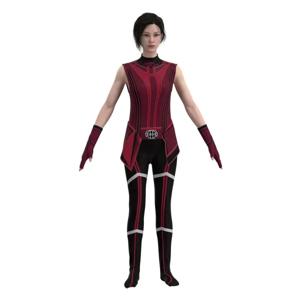 Design Scarlet Cloak Costume Burgundy Outerwear - 10