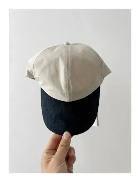 Burberry Barbour Corduroy Brim Baseball Cap Olive / Brown and Cream / Navy Hats - 30