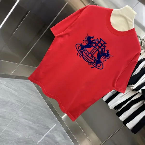 Vivienne Westwood Red Orb Logo T-Shirt Red - 5