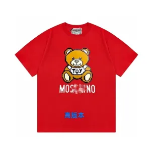 Moschino Pixel Bear Red T-Shirt