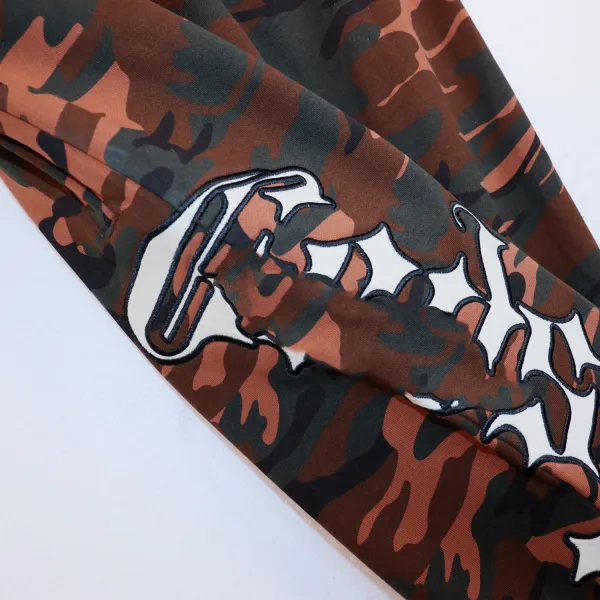 Design Camo Print Graphic Sweatpants Multicolor - 33