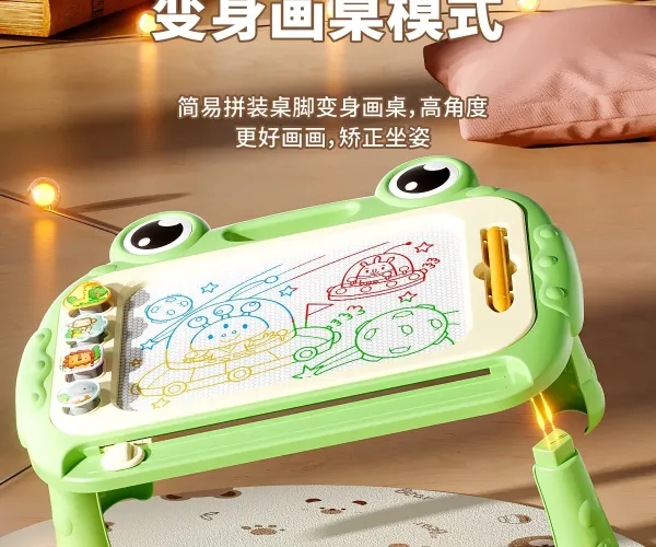 Design Frog-Shaped Magnetic Drawing Board for Kids Pink Electronics - 13