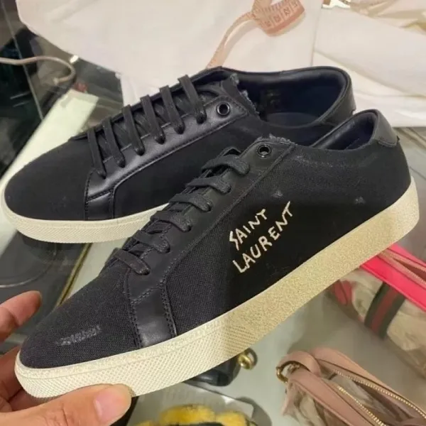 Saint Laurent SL / 10 Canvas Sneakers Black - 1