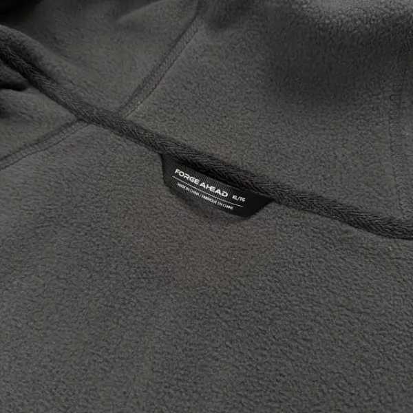 Design Fleece Zip-Up Hoodie Black - 41
