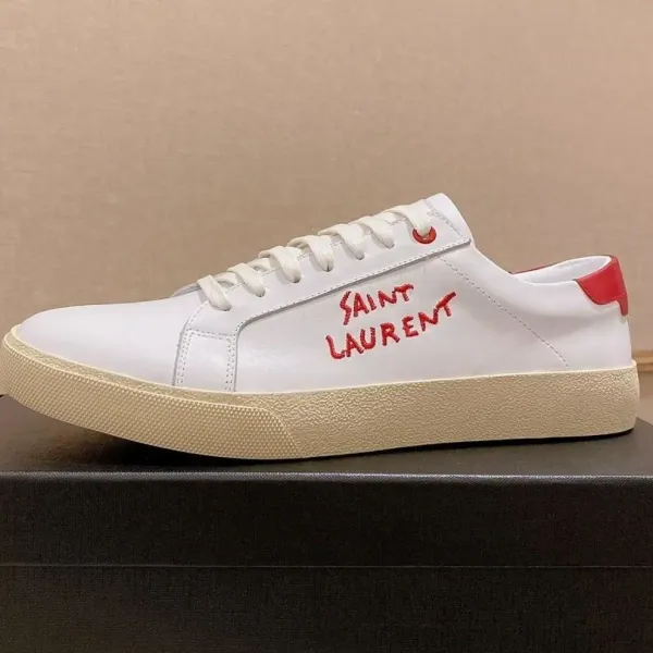 Saint Laurent SL / 10 White Leather Sneakers - 6